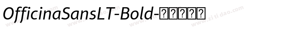 OfficinaSansLT-Bold字体转换