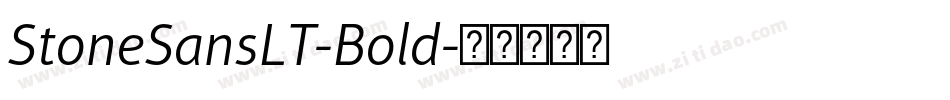 StoneSansLT-Bold字体转换