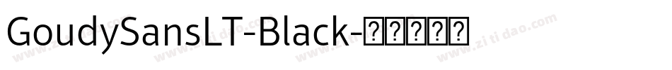 GoudySansLT-Black字体转换