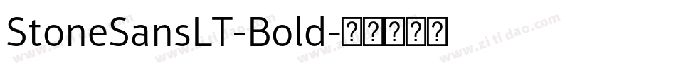 StoneSansLT-Bold字体转换