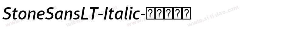 StoneSansLT-Italic字体转换
