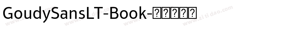 GoudySansLT-Book字体转换