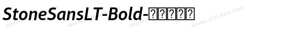 StoneSansLT-Bold字体转换