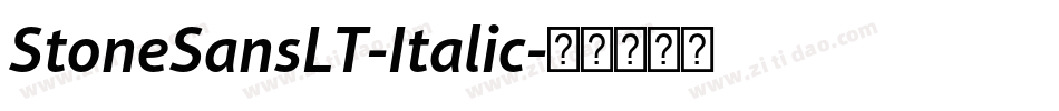 StoneSansLT-Italic字体转换