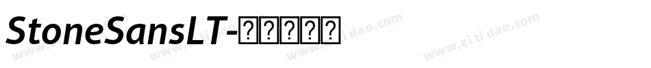 StoneSansLT字体转换