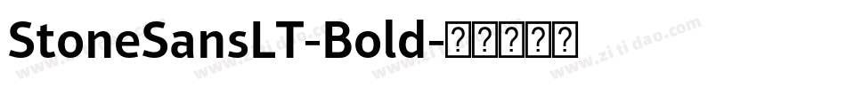 StoneSansLT-Bold字体转换