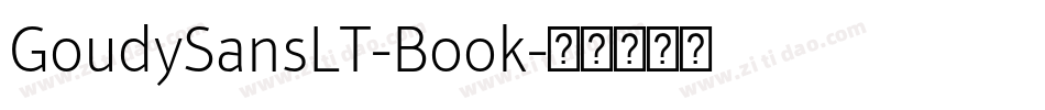 GoudySansLT-Book字体转换