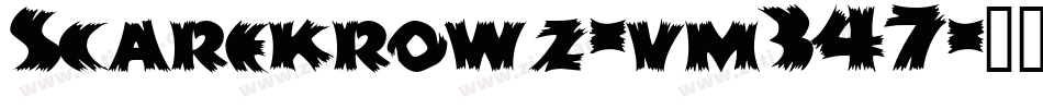 Scarekrowz-vm347字体转换