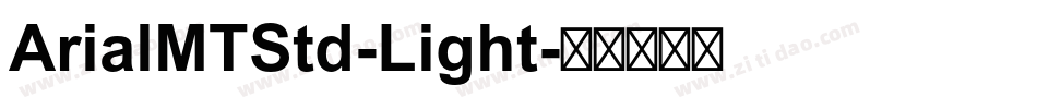 ArialMTStd-Light字体转换