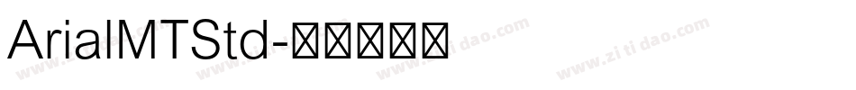 ArialMTStd字体转换