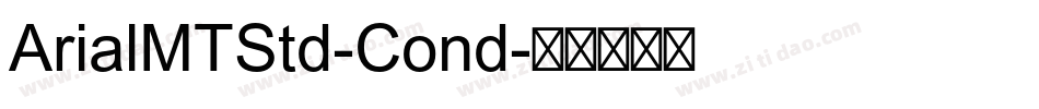 ArialMTStd-Cond字体转换