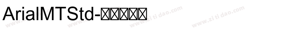 ArialMTStd字体转换