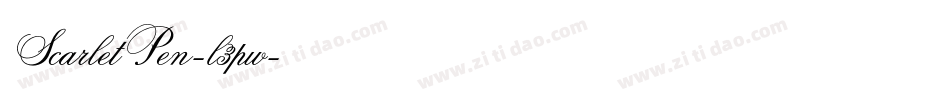 ScarletPen-l3pw字体转换