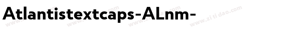 Atlantistextcaps-ALnm字体转换