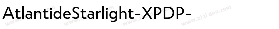 AtlantideStarlight-XPDP字体转换