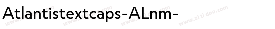 Atlantistextcaps-ALnm字体转换