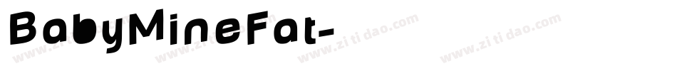 BabyMineFat字体转换