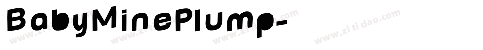 BabyMinePlump字体转换