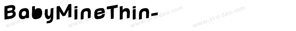 BabyMineThin字体转换