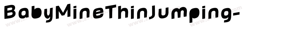 BabyMineThinJumping字体转换