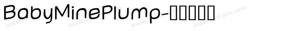 BabyMinePlump字体转换