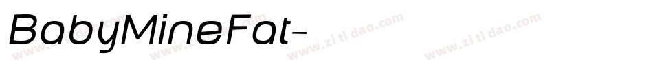 BabyMineFat字体转换