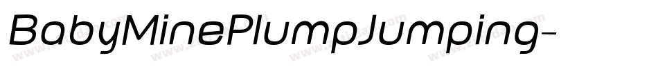 BabyMinePlumpJumping字体转换