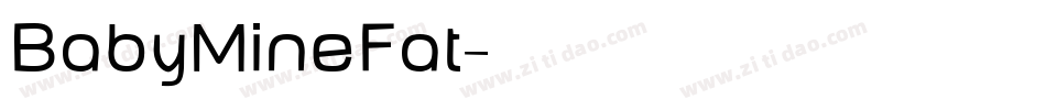 BabyMineFat字体转换
