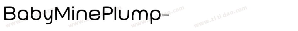 BabyMinePlump字体转换