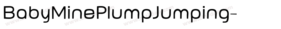 BabyMinePlumpJumping字体转换