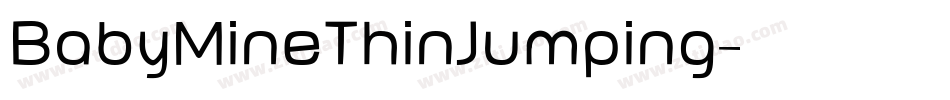 BabyMineThinJumping字体转换
