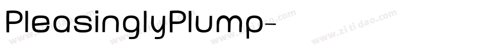 PleasinglyPlump字体转换