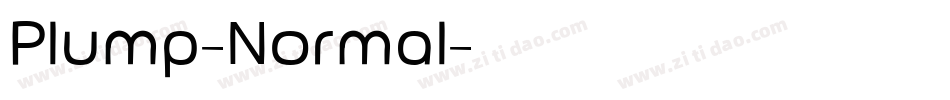 Plump-Normal字体转换