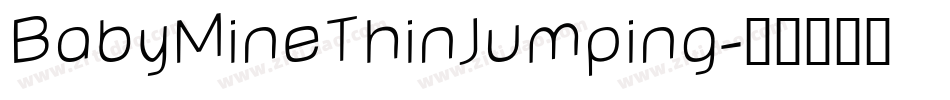 BabyMineThinJumping字体转换