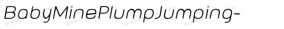 BabyMinePlumpJumping字体转换