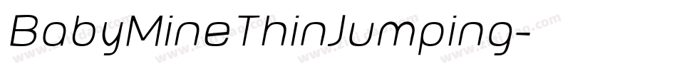 BabyMineThinJumping字体转换
