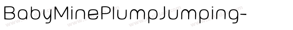 BabyMinePlumpJumping字体转换