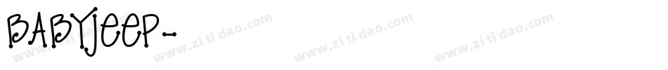 babyjeep字体转换