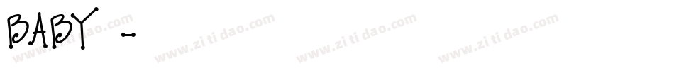 baby字体字体转换
