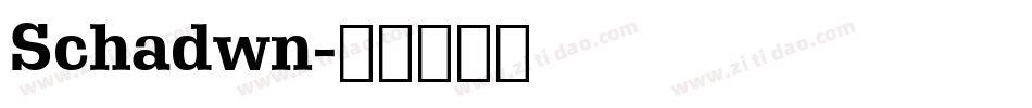 Schadwn字体转换