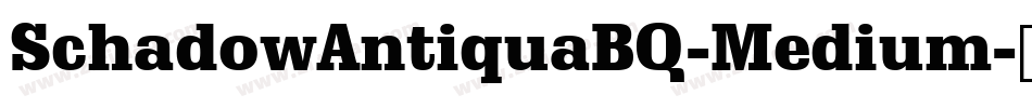 SchadowAntiquaBQ-Medium字体转换