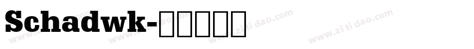Schadwk字体转换