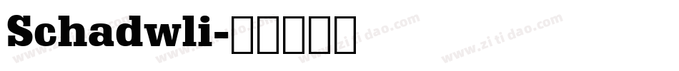 Schadwli字体转换