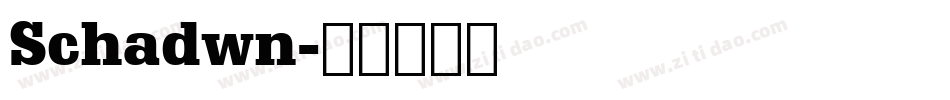 Schadwn字体转换