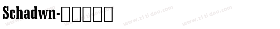 Schadwn字体转换