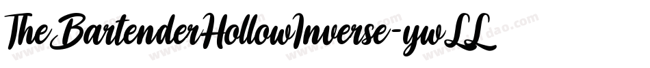 TheBartenderHollowInverse-ywLLq字体转换