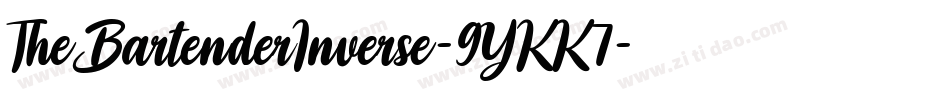 TheBartenderInverse-9YKK7字体转换