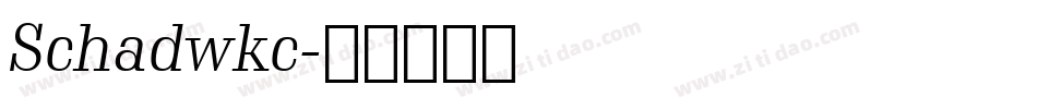 Schadwkc字体转换