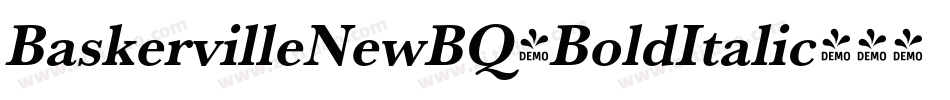 BaskervilleNewBQ-BoldItalic字体转换