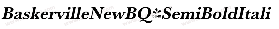 BaskervilleNewBQ-SemiBoldItalic字体转换